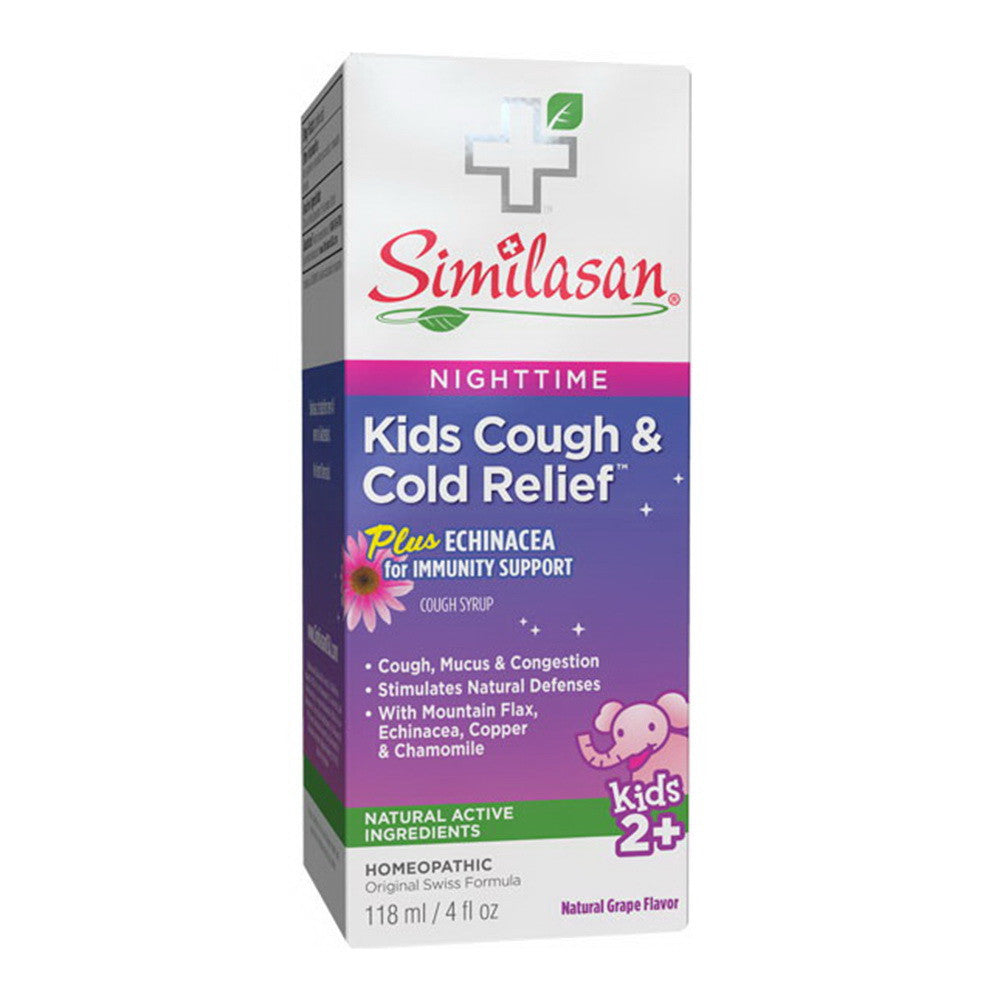 Similasan Kids Nighttime Cough and Cold Relief Plus Echinacea, 4 Oz